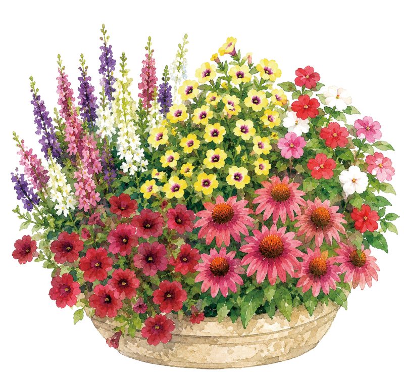 暑い季節を彩る花の管理について